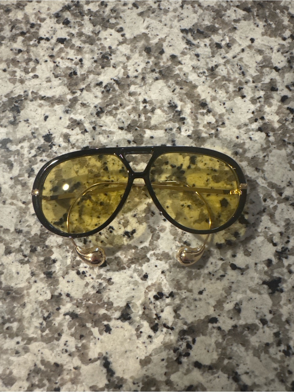 LOEWE DUPE 😃😎🥸Yellow Lens Aviator Sunglasses - Women Accessories
